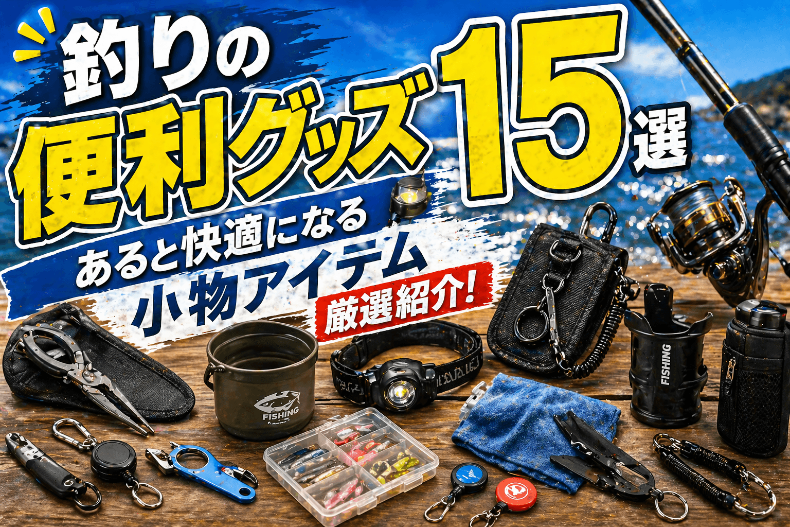 釣りの便利グッズ15選|あると快適になる小物アイテム厳選紹介